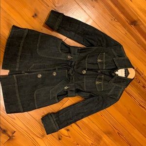 Jean trench coat